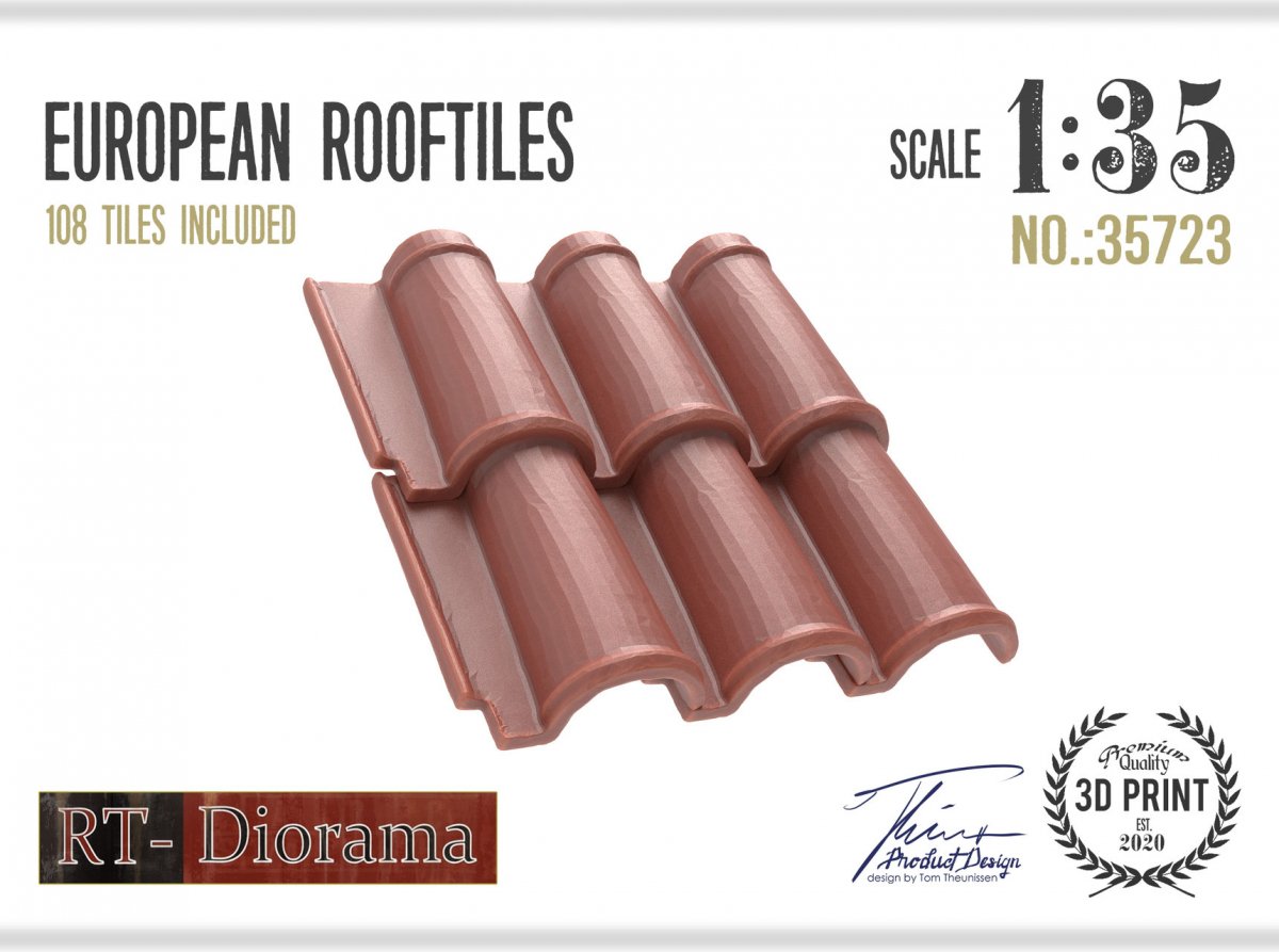 RT-Diorama 35723 Tuiles de toit européennes 1/35