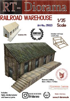 RT-Diorama 35023 ENTREPÔT FERROVIAIRE 1/35