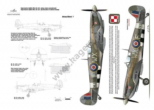 Kagero 7029 Supermarine Spitfire Mk. IX/XVI et autres EN/PL – image 2