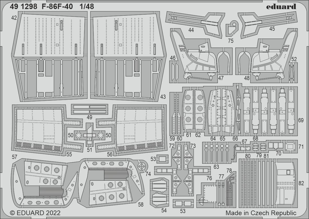 Eduard 491298 F-86F-40 AIRFIX 1/48 