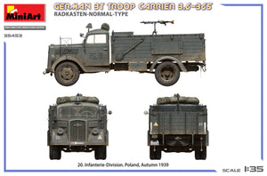 Miniart 35453 Transport de troupes allemand de 3 tonnes 3.6-36S Radkasten-Normal-Type 1/35 – imagen 5