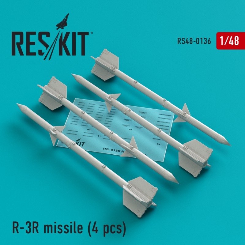 Missile RESKIT RS48-0136 R-3R (4 pièces) 1/48