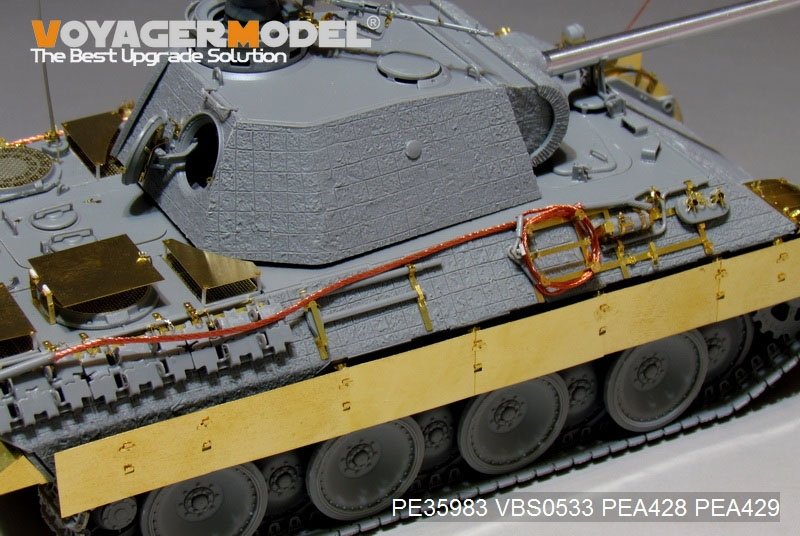 Maquette Voyager PE35983 Char Panther D allemand de la Seconde Guerre mondiale, version tardive de base, pour TAKOM 2104, échelle 1/35 – immagine 19