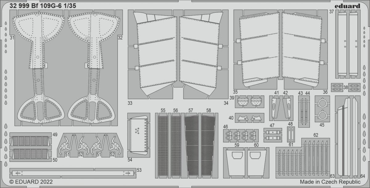 Maquette Eduard BIG33145 Bf 109G-6 BORDER au 1/35 – immagine 4