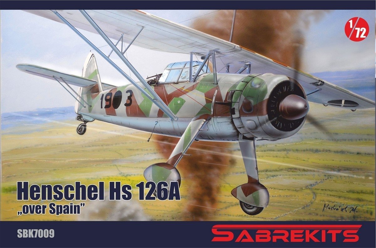 SabreKits SBK7009 Henschel HS 126A Au-dessus de l&amp;#39;Espagne 1/72