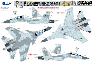 Great Wall Hobby L4831 Su-30 MKM / MK / MKA / SME &amp;#39;Flanker H&amp;#39; Multirole Fighter 4 In 1 1/48 – zdjęcie 6