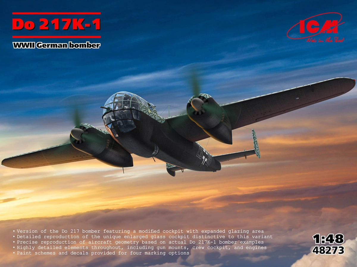 ICM 48273 Do 217K-1 Bombardier allemand de la Seconde Guerre mondiale 1/48