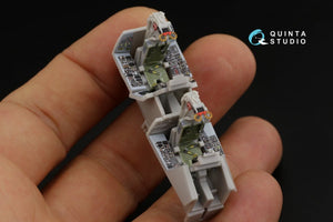 Intérieur imprimé en 3D et coloré sur papier décalcomanie Quinta Studio QD72027 F-14A (pour maquette Hasegawa) 1/72 – image 3
