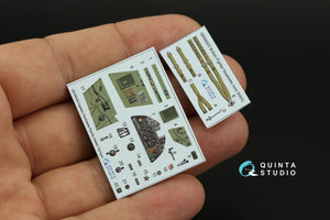 Intérieur coloré imprimé en 3D sur papier décalcomanie Quinta Studio QD48446 pour la famille Hurricane (Italeri/Tamiya) au 1/48 – image 2