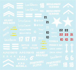 Star Decals 35-934 US 44TH CHAR BATTALION 1/35 – image 3
