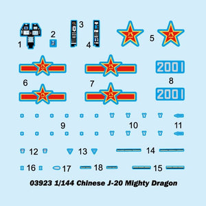 Trumpeter 03923 J-20 Mighty Dragon chinois 1/144 – image 6