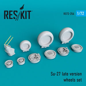 RESKIT RS72-0256 Jeu de roues Su-27 version tardive 1/72