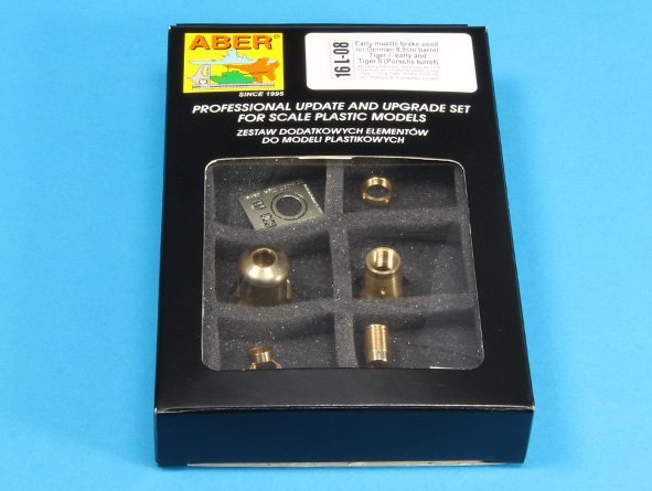 Aber 16L-08 Frein de bouche ancien pour le canon des premiers chars Tiger I et Tiger II (tourelle Porsche) / Frein de bouche ancien pour le canon de 8,8 cm des Tiger I et Tiger II (tourelle Porsche) allemands, échelle 1/16 – image 26