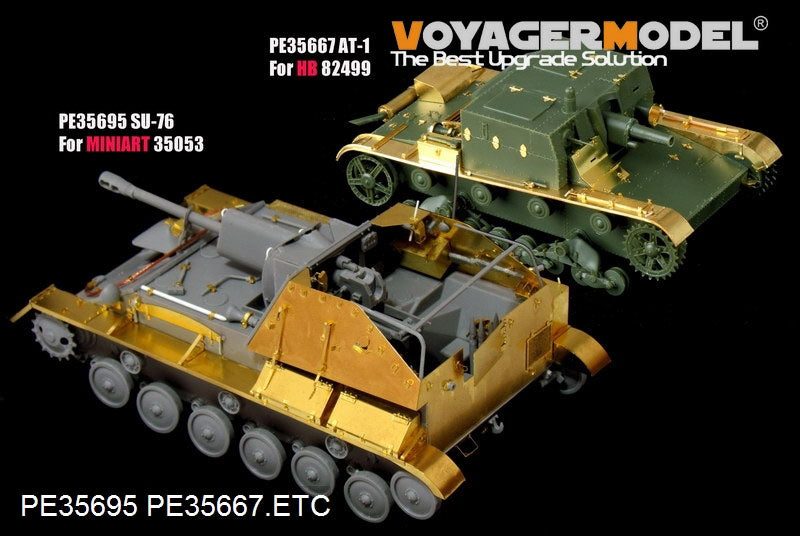 Maquette Voyager PE35695, canon automoteur russe SU-76 de la Seconde Guerre mondiale (modèle de base) pour MiniArt 35053 au 1/35 – image 8