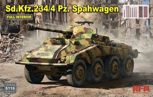 Modèle de champ de seigle 5118 Sd.Kfz. 234/4 pièces. Spähwagen avec intérieur complet 1/35