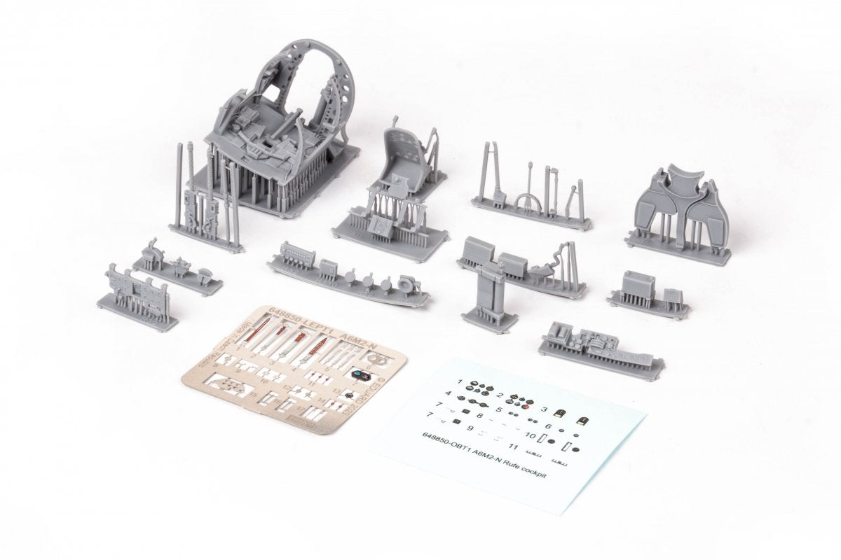 Maquette Eduard 648850 A6M2-N Rufe cockpit (échelle 1/48)