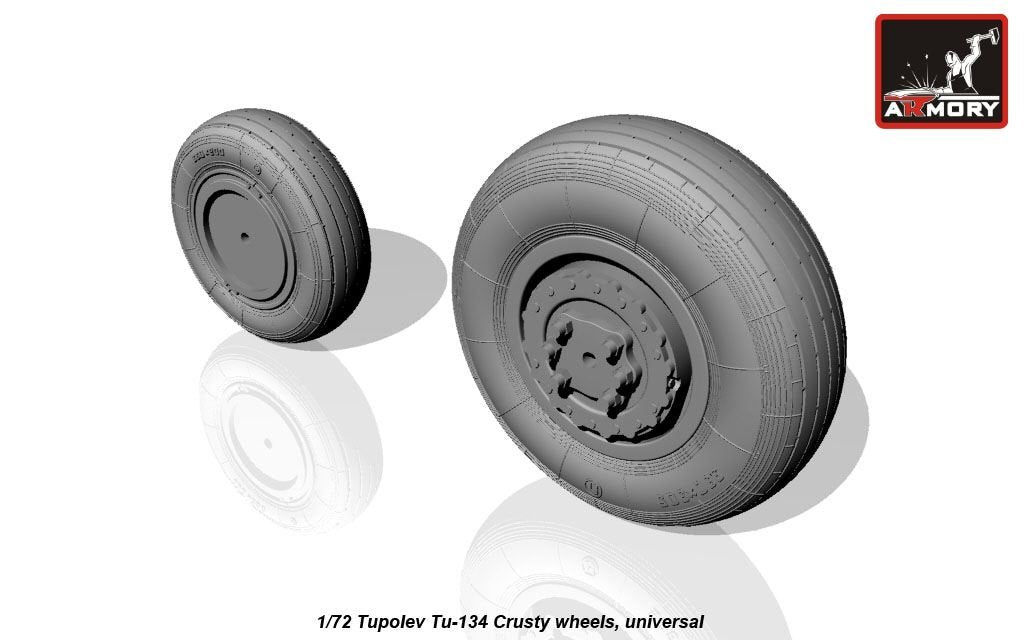 Armory Models AW72042 Tupolev Tu-134 Roues usées 1/72 – image 6