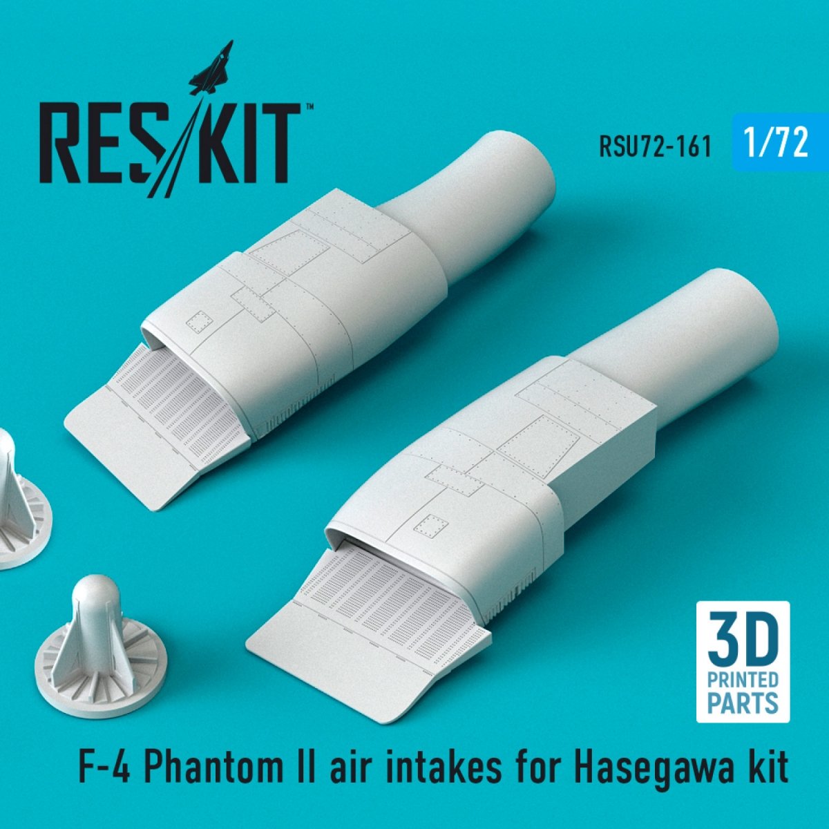 RESKIT RSU72-0161 F-4 « PHANTOM II » ENTRÉES D'AIR POUR MAQUETTE HASEGAWA (IMPRESSION 3D) 1/72