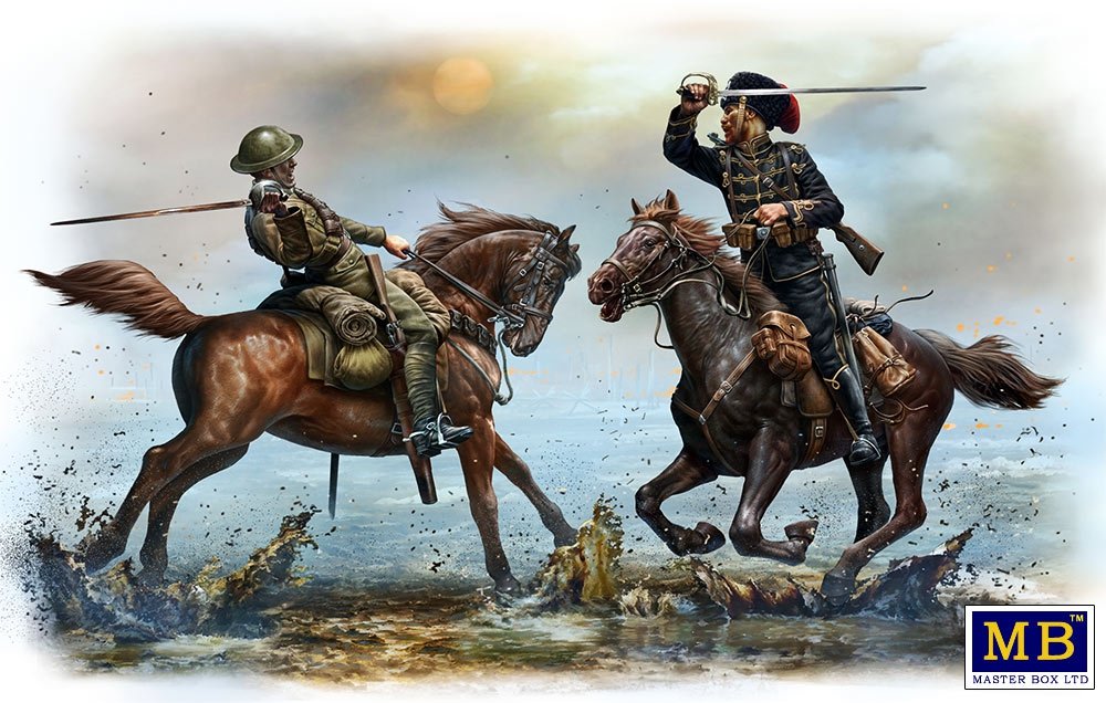 Master Box 35184 Cavaliers britanniques et allemands, époque de la Première Guerre mondiale – image 2