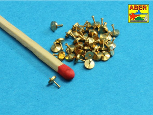 Rivets tournés Aber 16106 0,9 x 1,3 x 0,5 mm 40 pièces (1/16)