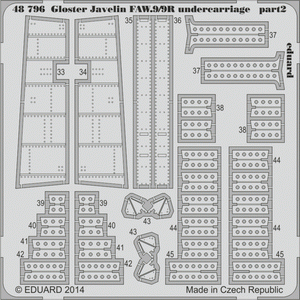 Eduard 48796 Train d&amp;#39;atterrissage Gloster Javelin FAW.9/9R AIRFIX 1/48 – image 2