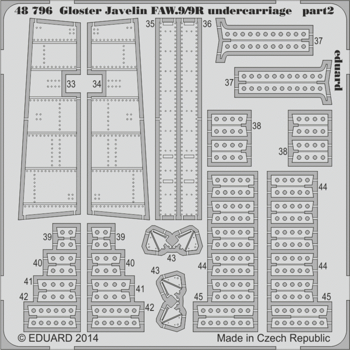 Eduard 48796 Train d&amp;#39;atterrissage Gloster Javelin FAW.9/9R AIRFIX 1/48 – image 2
