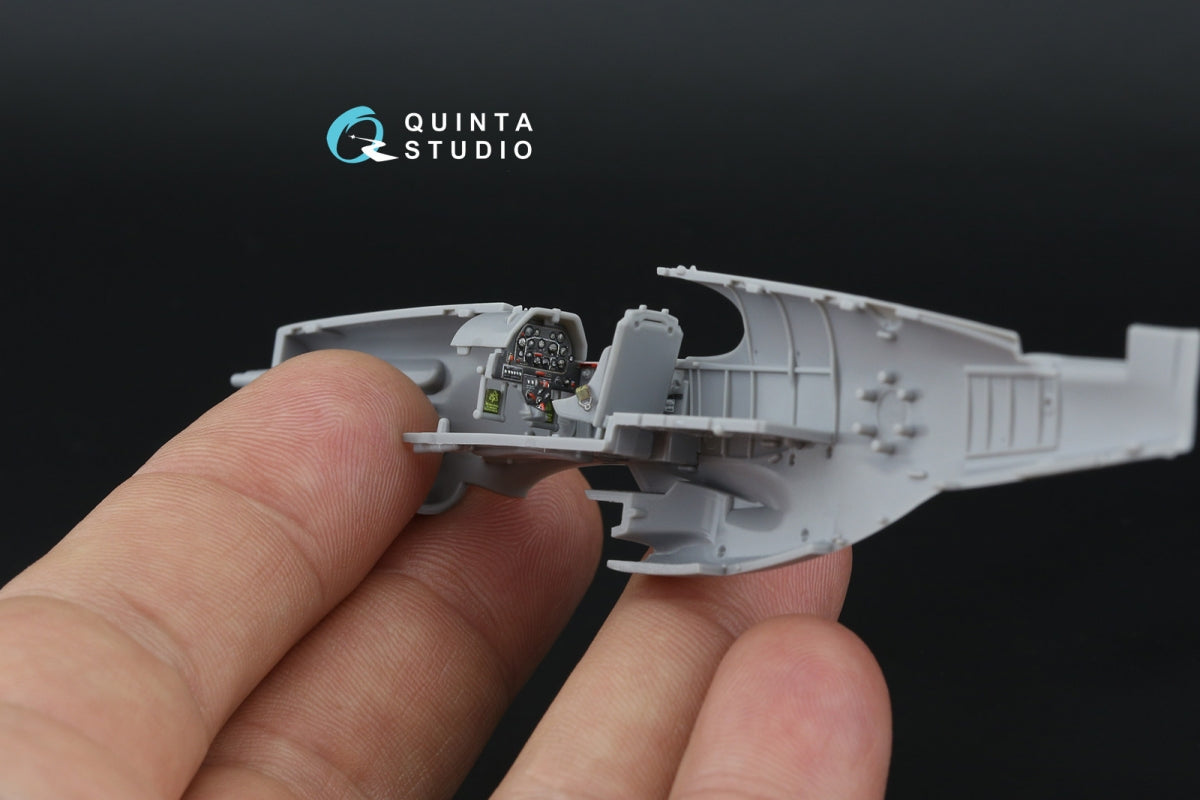 Intérieur imprimé en 3D et coloré sur papier décalcomanie pour P-51B/P-51C Mustang (Arma Hobby) - Quinta Studio QD72219, échelle 1/72 – Bild 12