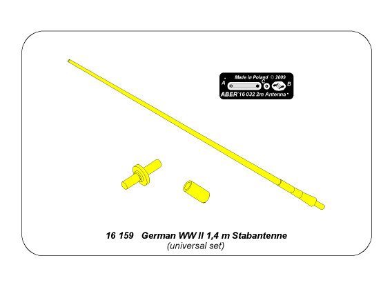 Aber 16159 Antenne Stab allemande 1,4 m (1/16) – immagine 8