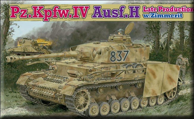 Dragon 6560 Pz.Kpfw IV Ausf.H avec Zimmerit (production tardive) (1/35)
