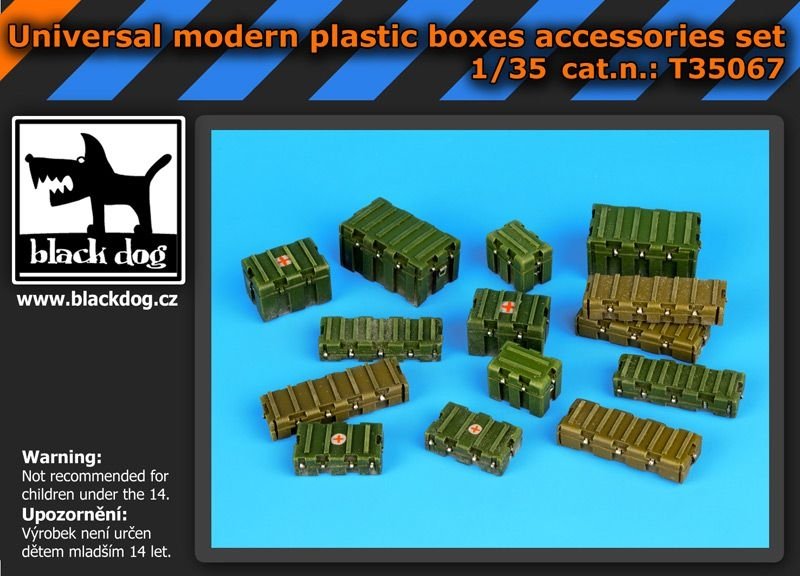 Black Dog T35067 Coffret d&amp;#39;accessoires universels modernes en plastique, échelle 1/35