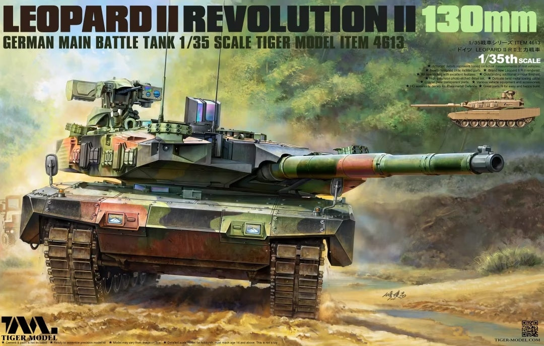 Tiger Model 4613 Char de combat principal allemand Leopard II Revolution II 130 mm 1/35 – image 2