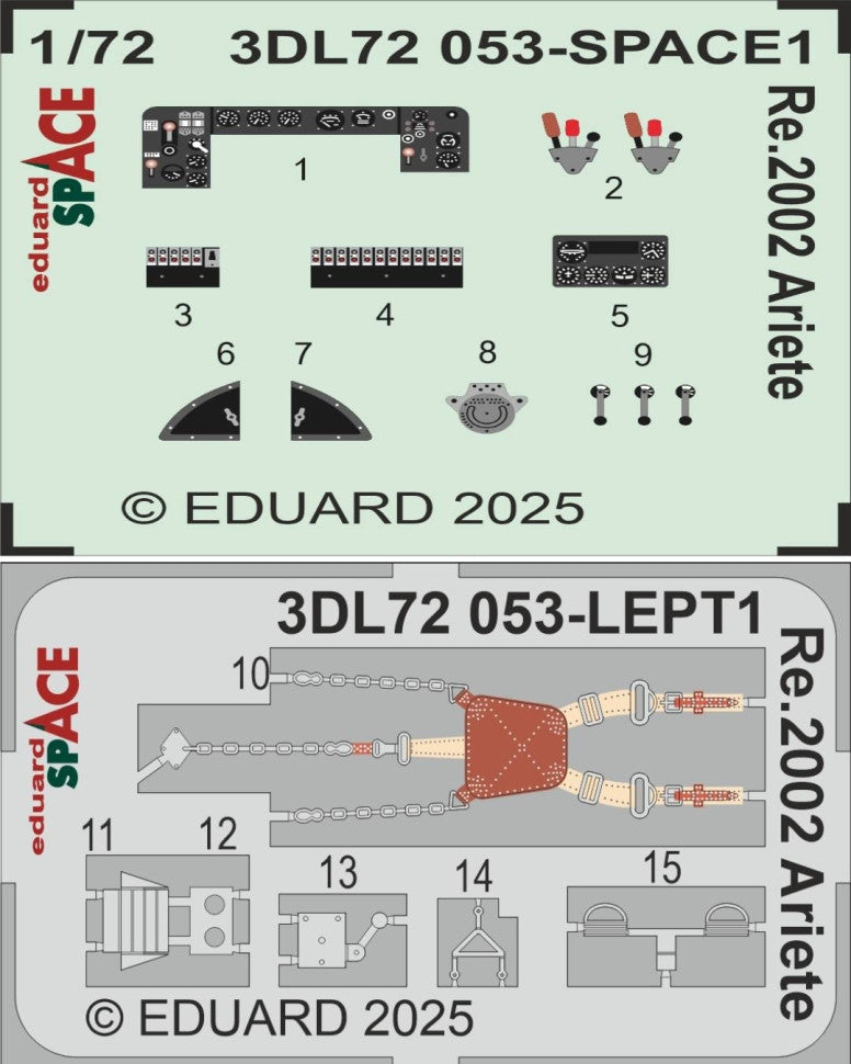 Eduard 3DL72053 Ré.2002 Ariete SPACE Italeri 1/72