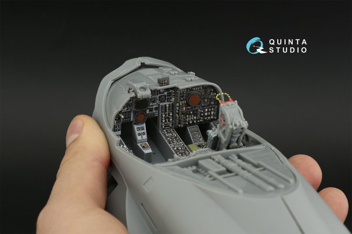 Intérieur imprimé en 3D et coloré sur papier décalcomanie Quinta Studio QD32108 A-6A Intruder (Trumpeter) 1/32 – Bild 2