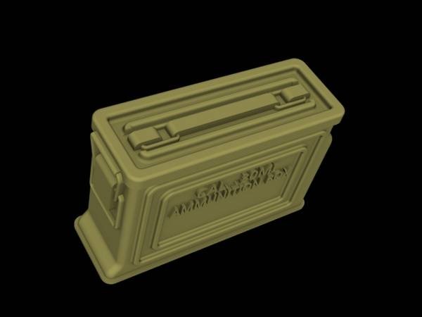 Panzer Art RE35-393 Boîtes de munitions américaines pour munitions de calibre .3 (motif métallique) 1/35 – immagine 2