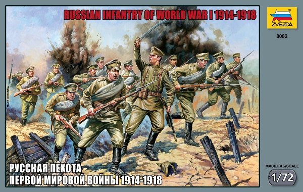 Zvezda 8082 Infanterie Russe Première Guerre Mondiale 1/72