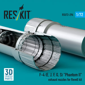 RESKIT RSU72-0296 F-4 (E, J, F, G, S) « Phantom II » tuyères d&amp;#39;échappement pour maquette Revell (impression 3D) 1/72 – image 2