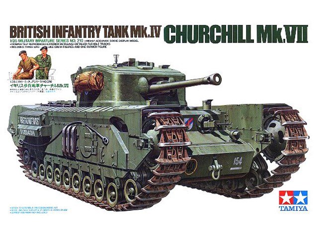 Tamiya 35210 Char d&amp;#39;infanterie britannique Mk.IV Churchill Mk.VII (1/35)