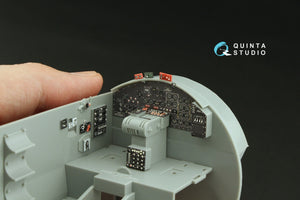 Maquette Quinta Studio QD32233 : cockpit de pilote pour Boeing B-17E/F. Intérieur coloré imprimé en 3D sur papier décalcomanie (HK models) à l&amp;#39;échelle 1/32. – image 7
