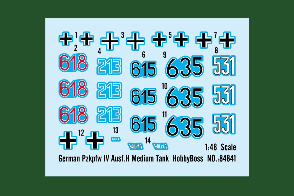 Hobby Boss 84841 Char moyen allemand Pzkpfw IV Ausf.H 1/48 – immagine 3