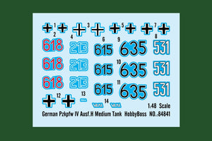 Hobby Boss 84841 Char moyen allemand Pzkpfw IV Ausf.H 1/48 – immagine 3