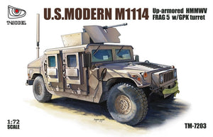 T-Model TM7203 HMMWV FRAG 5 blindé américain moderne M1114 avec tourelle GPK, échelle 1/72