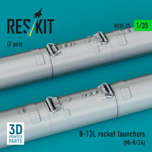 RESKIT RS35-0025 Lance-roquettes B-13L (2 pièces) (Mi-8/24) (Impression 3D) 1/35 – immagine 3