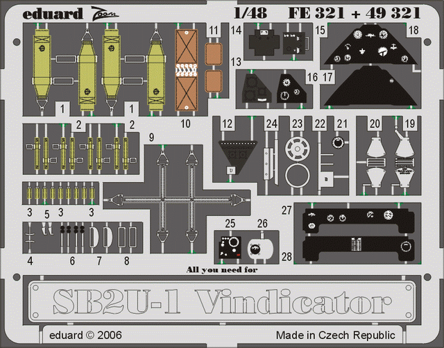 Intérieur du B-25B Eduard 49322, maquettes précises au 1/48