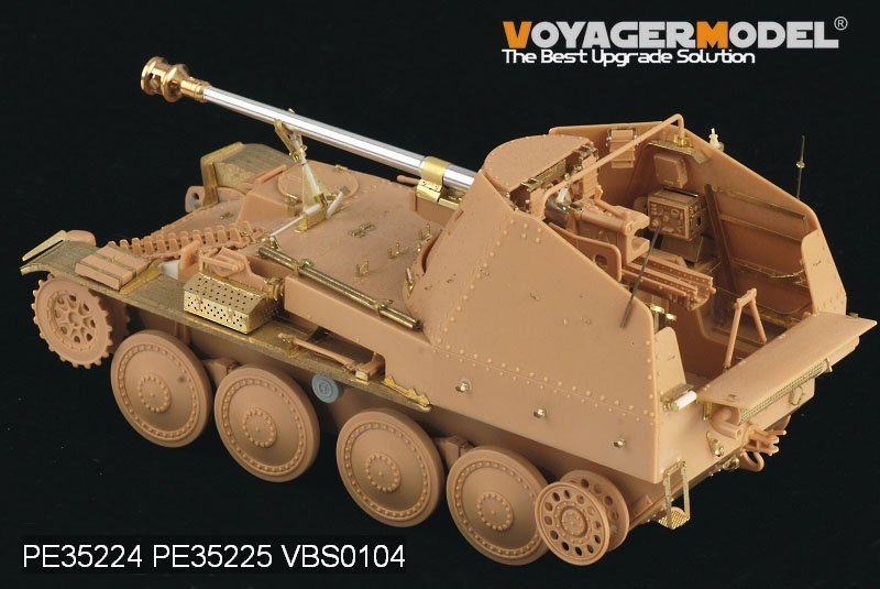 Garde-boues Voyager Model PE35225 pour char allemand Marder III M de la Seconde Guerre mondiale, compatibles avec le modèle TAMIYA 35255 au 1/35 – Bild 3