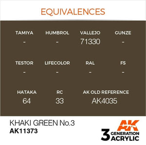 AK Interactive AK11373 Vert kaki n° 3 17 ml – imagen 3