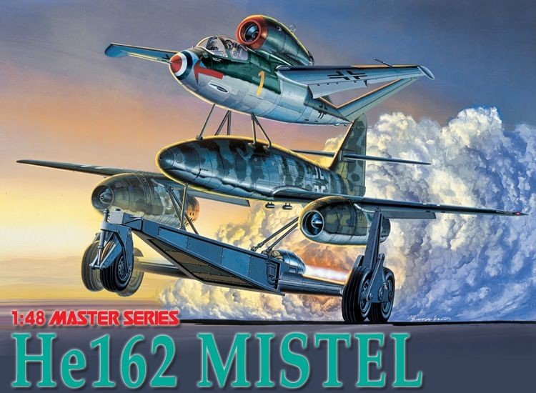 Dragon 5546 He 162+Mistel 1/48