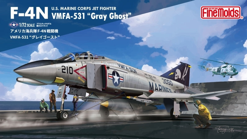 Fine Molds FX04 U.S. Marine Corps Jet Fighter F-4N VMFA-531 "Gray Ghost" 1/72