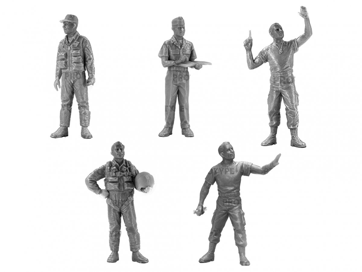ICM DS4803 Aérodrome de l&amp;#39;USAF au Vietnam (OV-10A + O-2 + 5 figurines) 1/48 – immagine 4