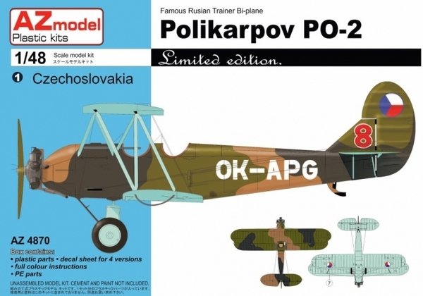 Maquette AZ4870 Polikarpov Po-2 CSL, Yougoslavie, RDA 1/48