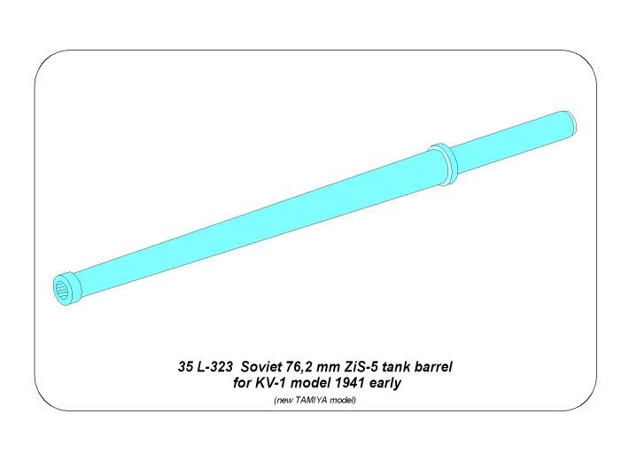 Canon Aber 35L-323 ZiS-5 de 76,2 mm pour char lourd soviétique KV-1 à l&amp;#39;échelle 1/35 – Bild 7